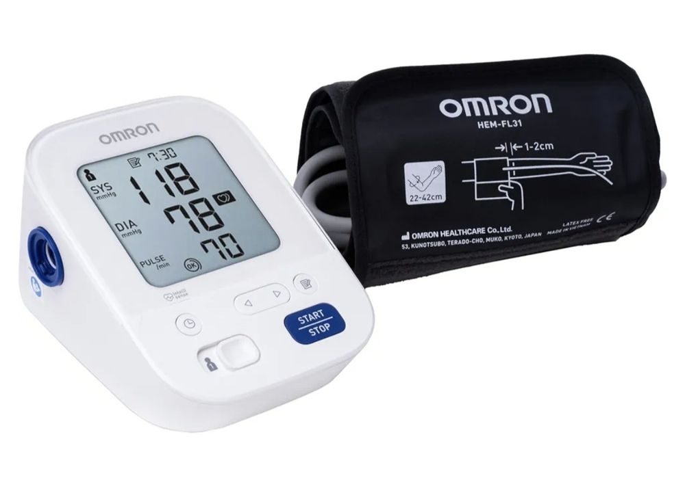 Апарат за измерване на кръвно налягане OMRON X 3 Comfort (Япония).