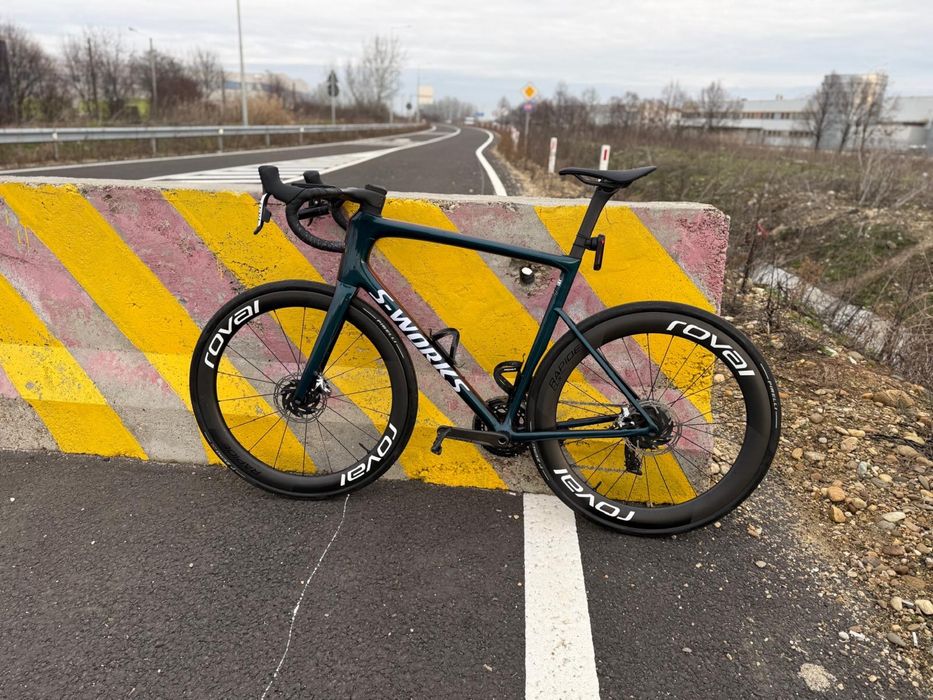 Vand / schimb S Works Tarmac SL8 Specialized cu SRAM RED AXS POWERMETER, Roval 65-55 full ceramic
