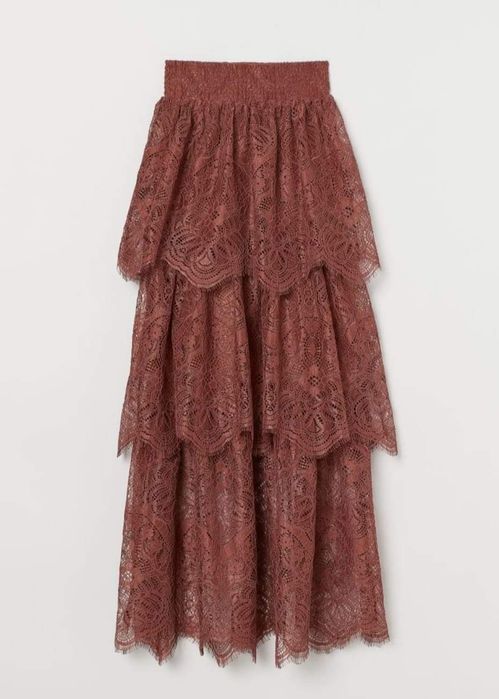 Fusta maxi dantela