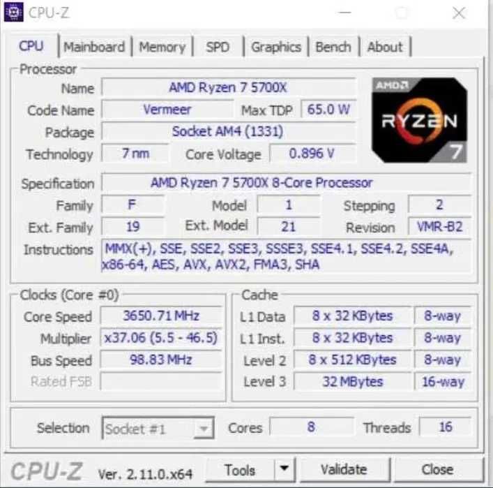 Kit Gaming ryzen 7 5700x | 32 gb ram 3600 | b450 tomahawk max|be quiet