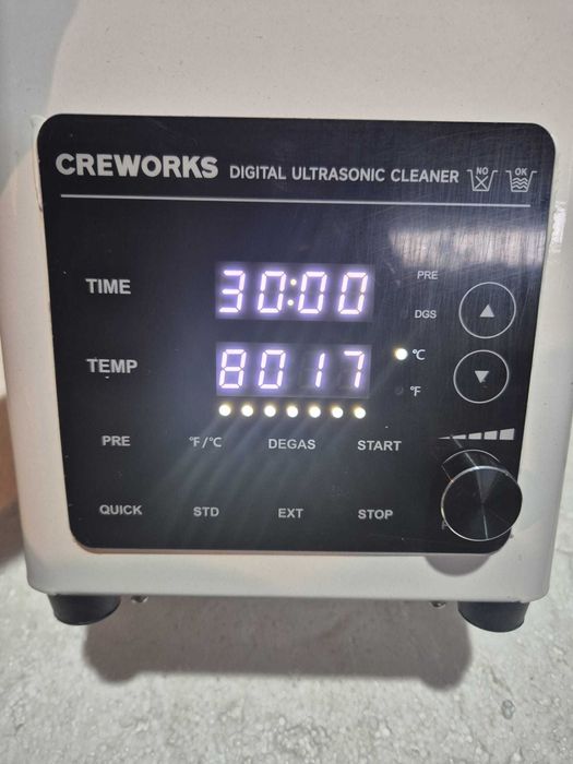 Curatitor Ultrasonic CREWORKS 1.2L, 60W, Degas, Incalzire, Resigilat