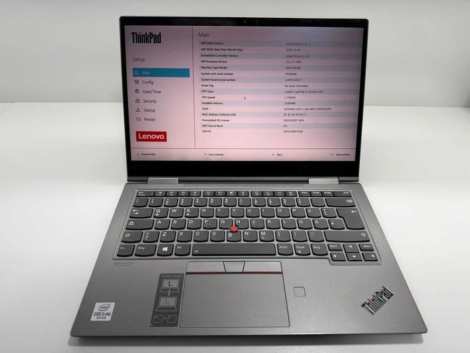 Laptop SH Lenovo Yoga gen 5 i5-10310U 16gb RAM 512gb SSD Touchscreen Pen