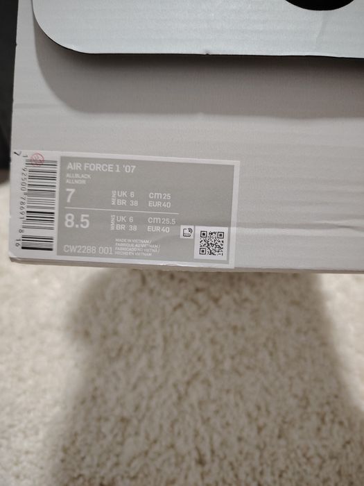 Nike air force 1 full black