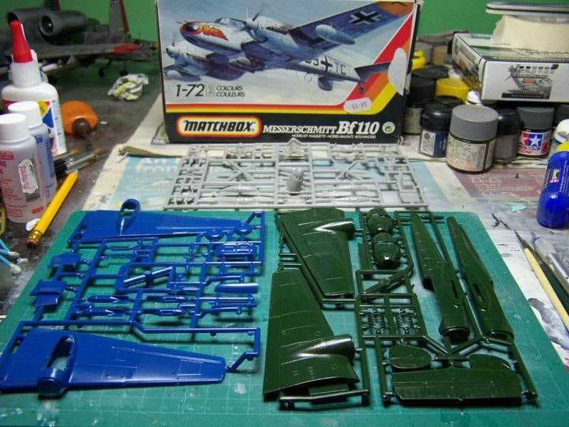 Сборная модель самолета «Мессершмитт» Bf 110 ( 1/72 Matchbox)