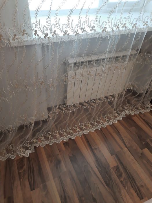 Занавески с тюльем