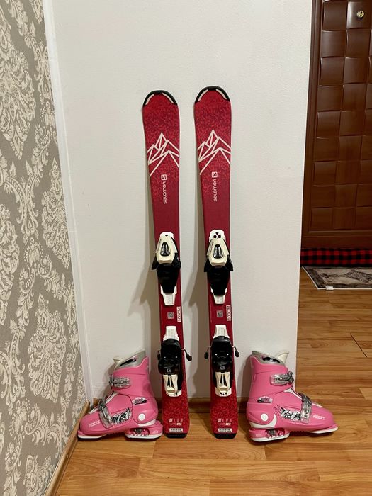 Schiuri copii 100 cm salomon cu clapari set skiuri Bucuresti Sectorul 5 ...