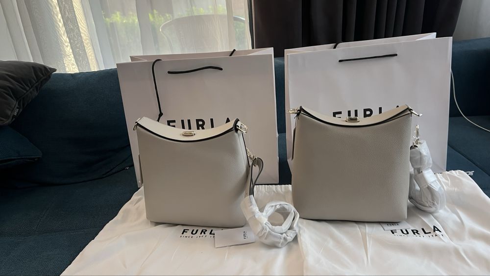 Furla Danae Perla и Beige.100%ориг. със сериен номер,етикети,торбичка