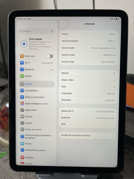 Ipad Air gen a 5-a 256GB (cititi descrierea)