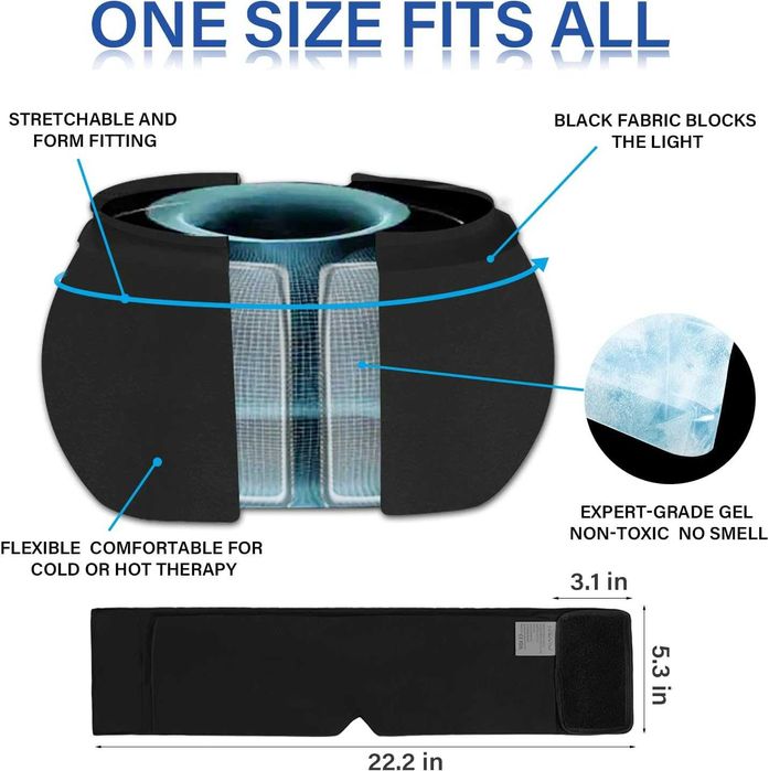 I-THERA-U Леден компрес за глава, шапка за облекчаване на главоболие