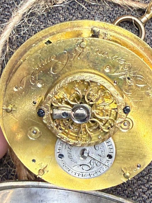 На търг от 1 EUR!  Джобен часовник с будилник, швейцария 1780 г.