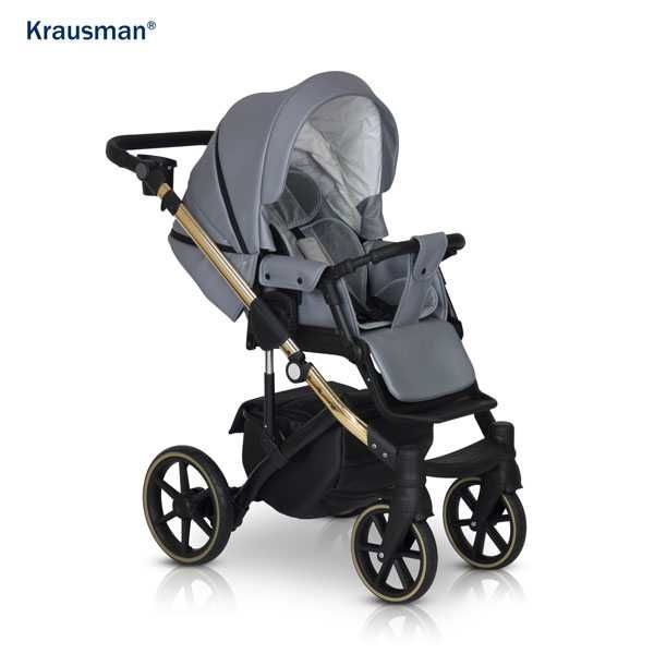 Krausman – Carucior 3 in 1 Storm Grey Gold