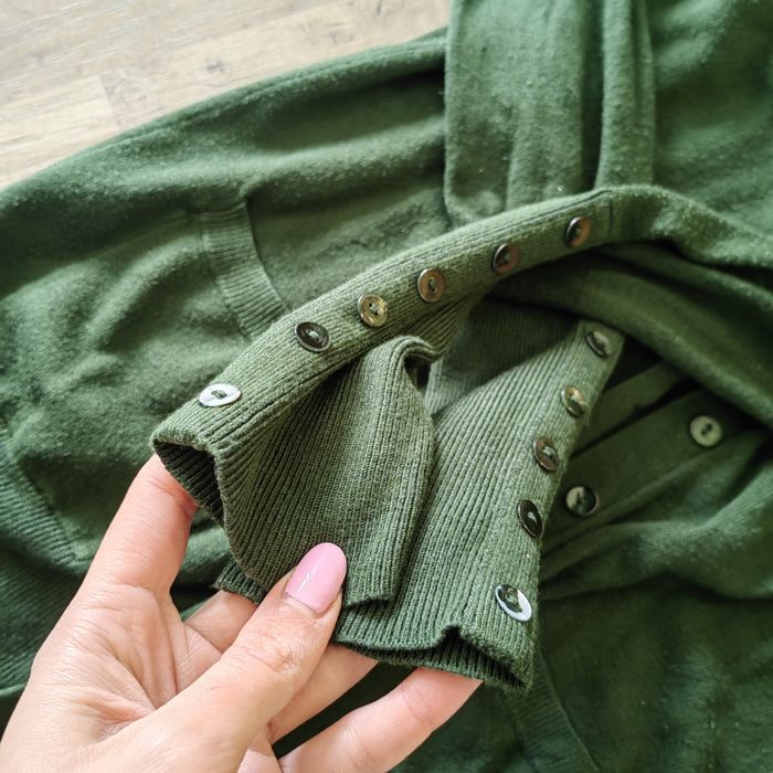 Зелена дълга жилетка Zara