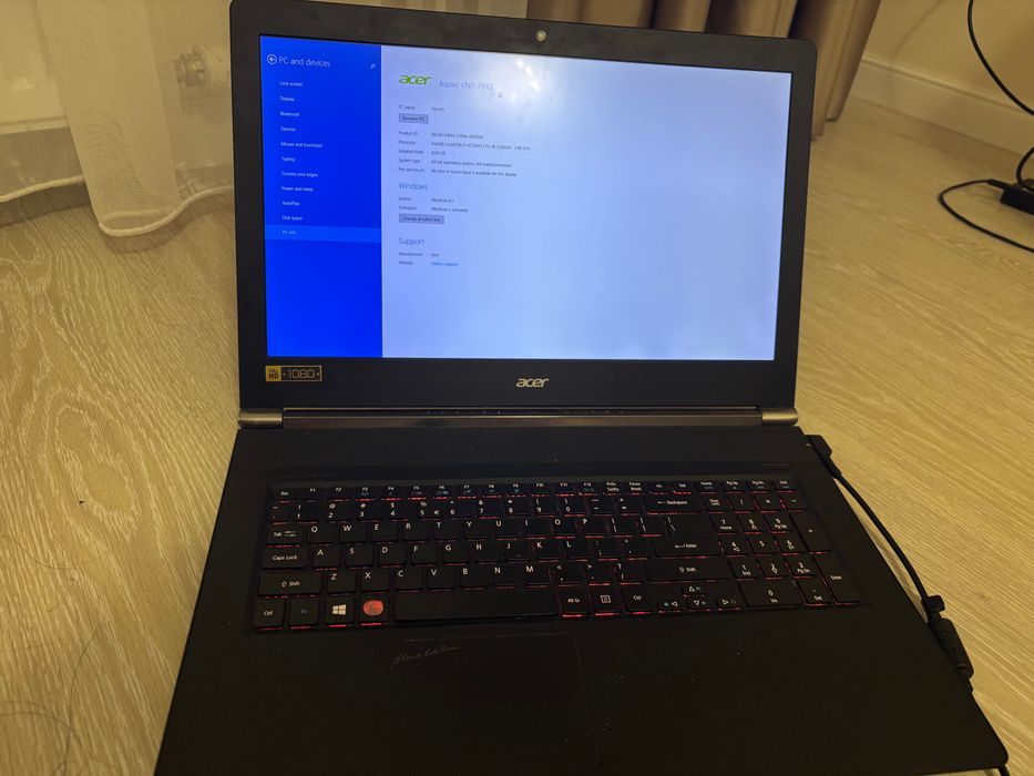 Acer aspire V Nitro black edition 17.3
