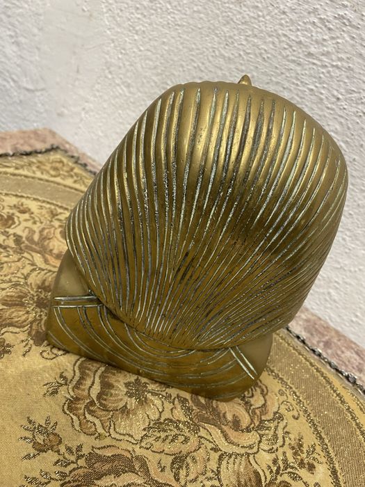 Голяма египетска фигура бюст от месинг тутанкамон