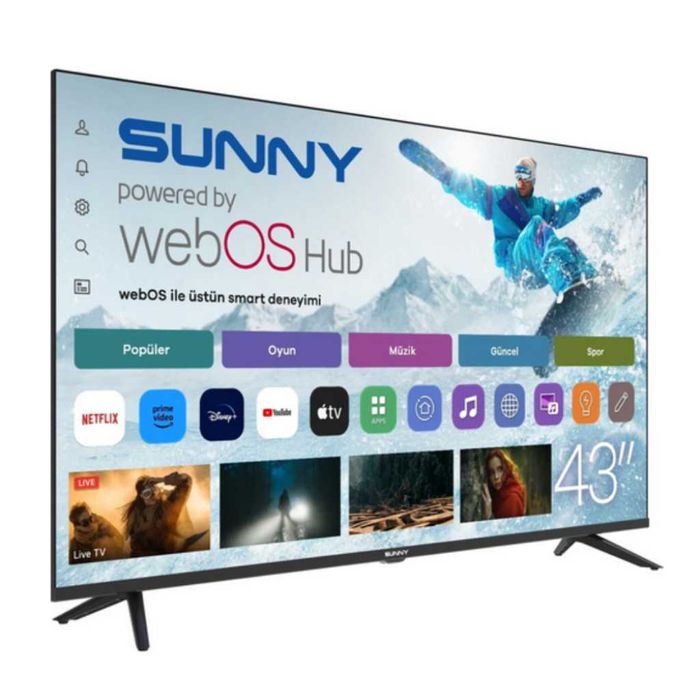 Телевизор  43" LED Smart TV с WebOS, Wi-Fi и DVB-T2/C/S2