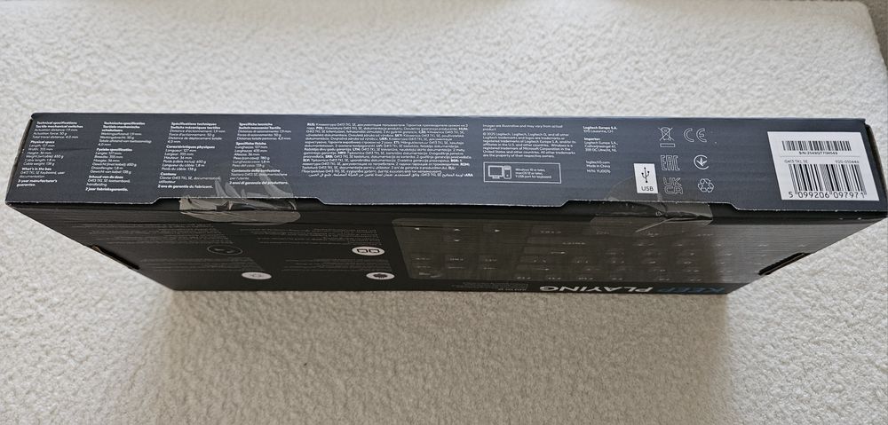 Vând tastatură mecanică gaming Logitech G413 TKL SE, neagră, nouă, sigilată, în cutie