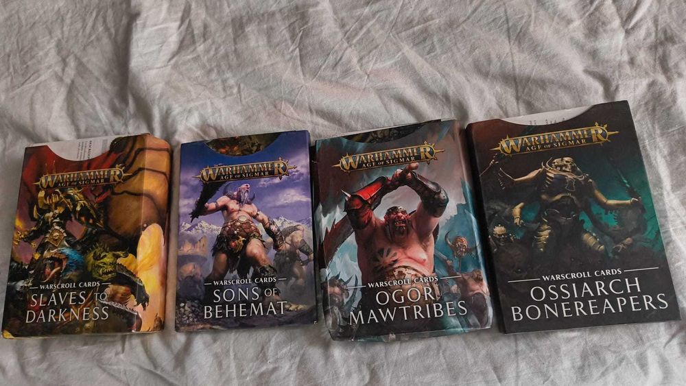 Warhammer Warscroll Cards