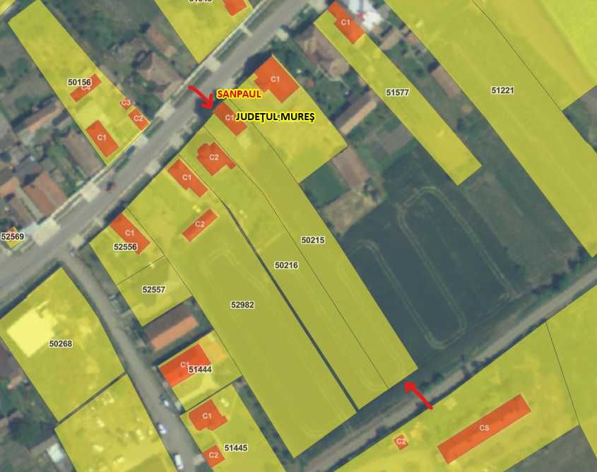 Vand teren intravilan sat Chirileu jud. Mures