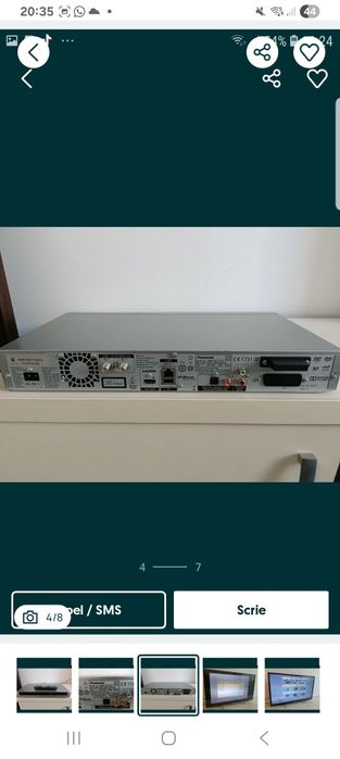 Vând blurayrecorder Panasonic