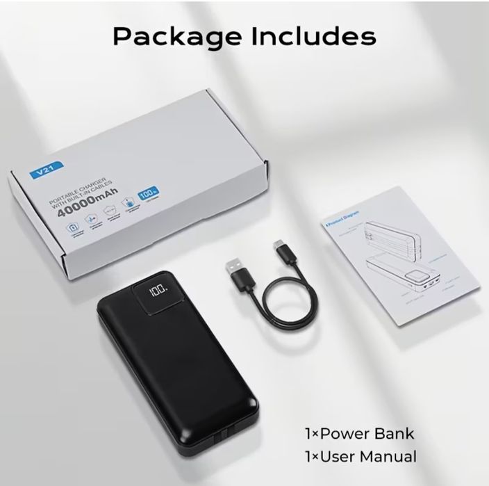 Baterie portabila PowerBank 40000mah  încărcare super rapidă