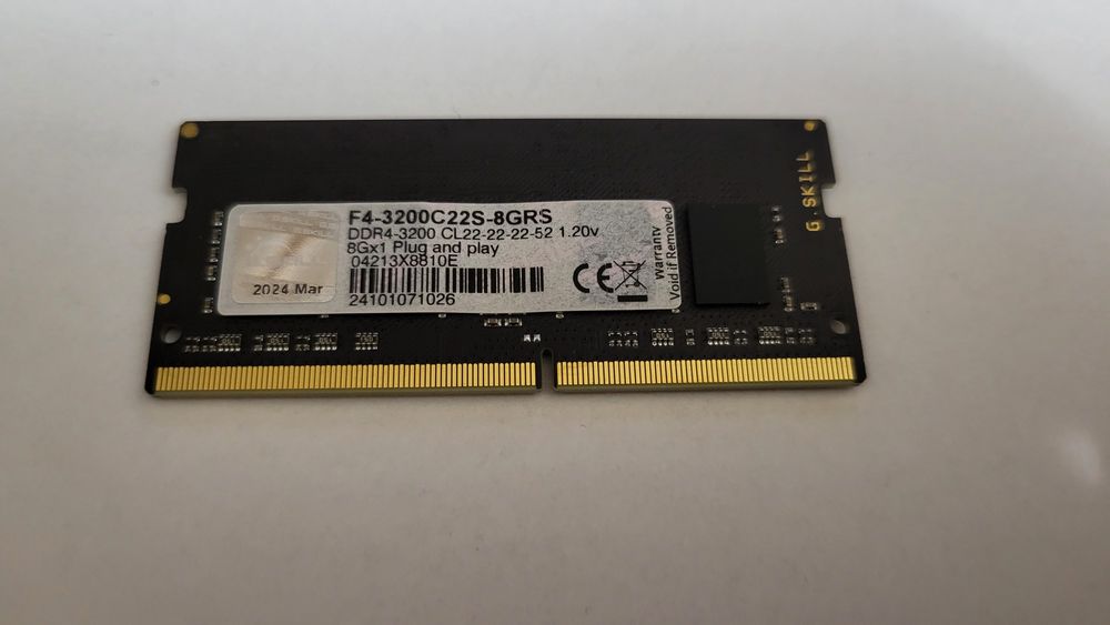 8 Gb DDR4 SODIMM Ripjaws
