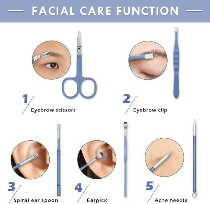 Комплект за маникюр и педикюр – 16 части, нокторезачки, грижа за нокти