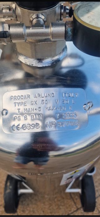 Nebulizatoare profesionale PROCAR 50L – 8 Bar – Italia – 2023