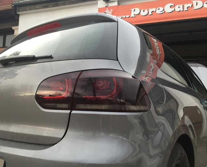 Черни ЛЕД стопове Голф 6 LED VW Golf 6 Диодни LED затъмнени тунинг R32