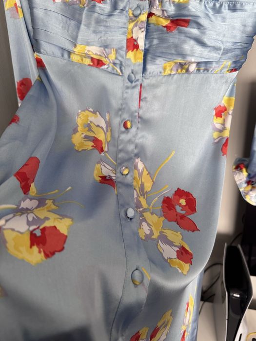 Дълга рокля от сатен на Asos design