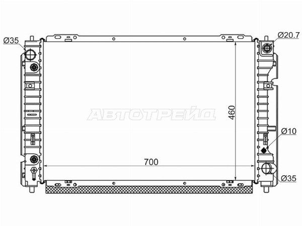 Радиатор Mazda Tribute