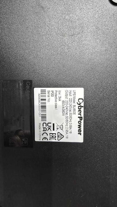 UPS CyberPower BU650E – 650VA / 360W – Stare bună, funcțional