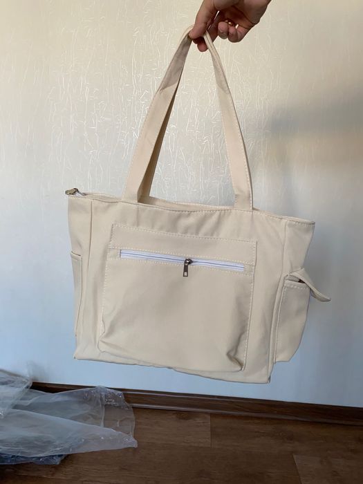 сумка-шоппер белая