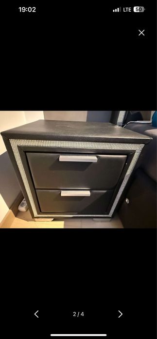 Vand pat cu saltele+2 noptiere