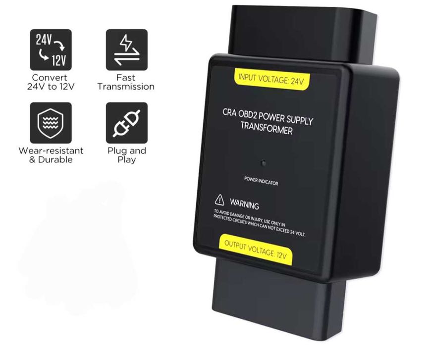 Преобразувател на напрежение от 24 волта към 12 волта.