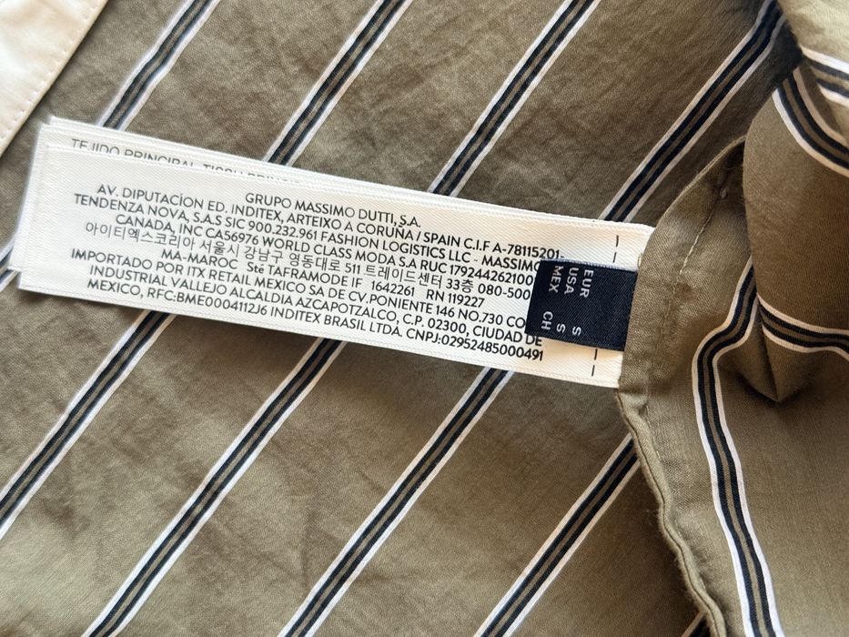 Риза Massimo Dutti – стилен модел с контрастен преден панел, XS