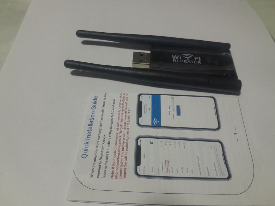 Wi-Fi USB Adapter 300Mbps – Signal Kuchaytirgich (2 antenna)