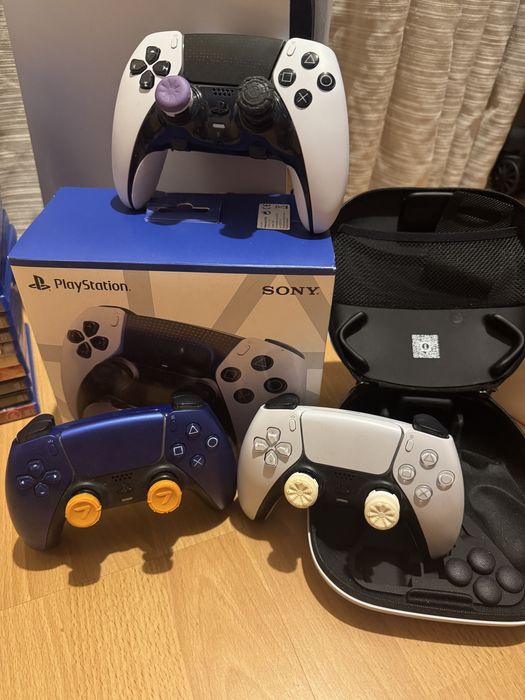 PlayStation 5 + 3 контролера (DualSense Edge) + 19 игри | ТОП КОМПЛЕКТ