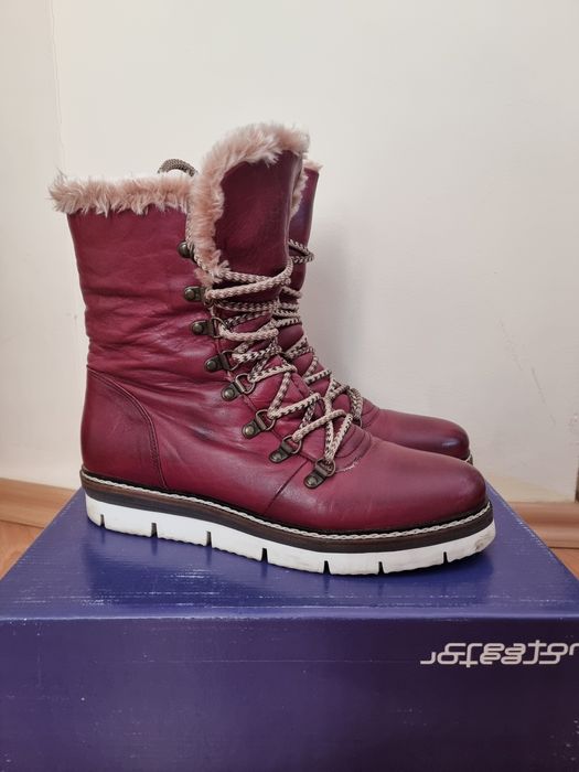 Дамси кожени боти, естествена кожа, 40 номер