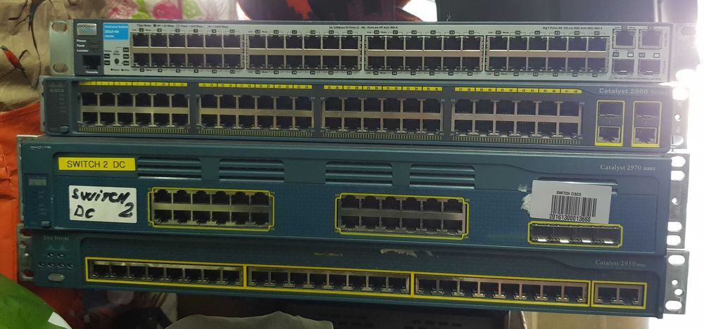 Switch Cisco Catalyst 2950 WS-C2960-48TC-L Fortinet FG-60C Hp Procurve 2510-48 J9020A OfficeConnect 1810-48g Switch j9660A 2510G-48