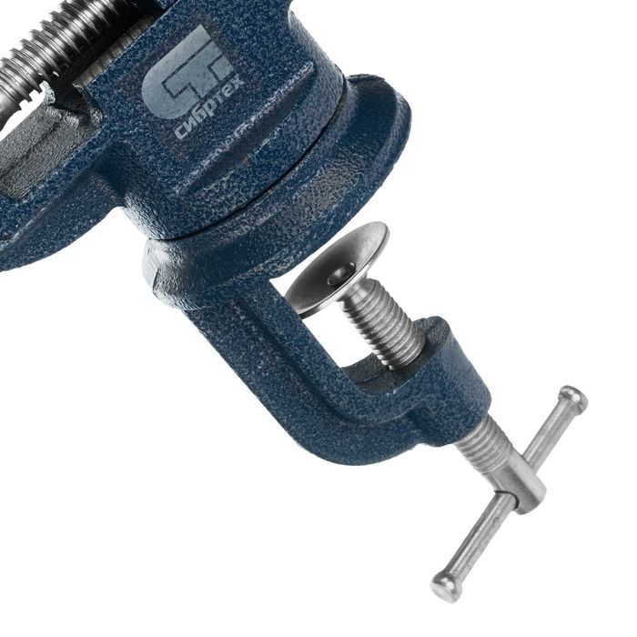 Тиски слесарные, настольные,  ширина рабочих губок 50 мм,  Сибртех