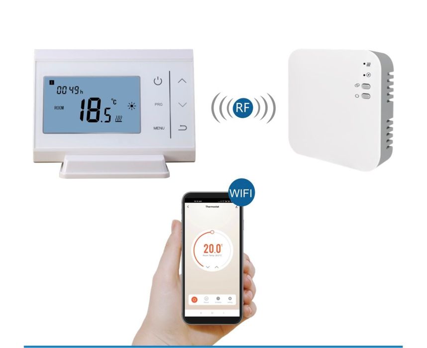Termostat digital Dezit WT-11 wireless WI-FI nou, centrala incalzire