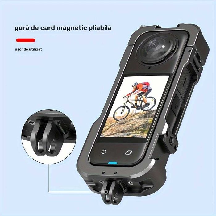Cadru metalic frame de protectie pentru camere de actiune Insta360 X4