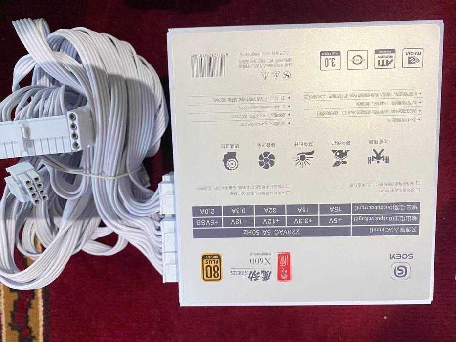 full modular SOEYI X600 Bronze white  atx 3.0