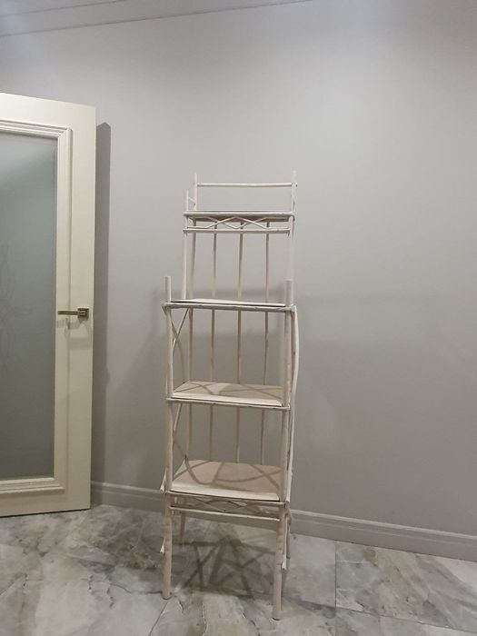 Этажерка / Стеллаж деревянный, белый