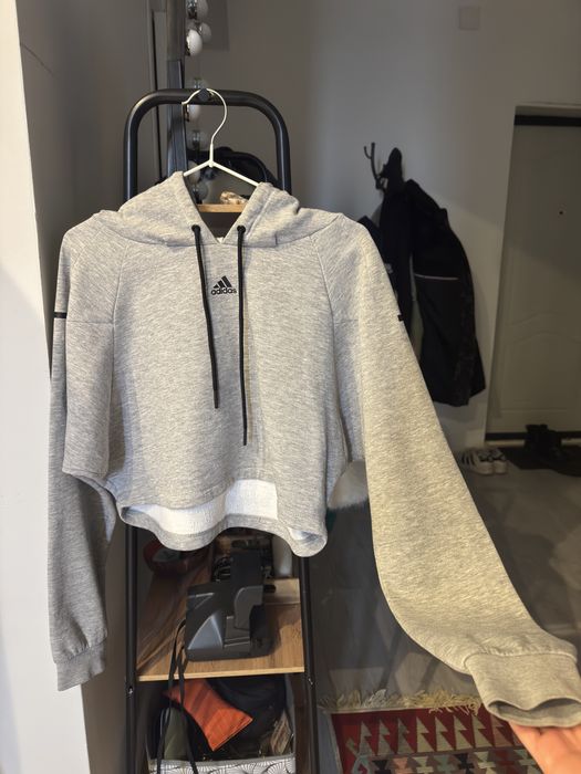 Худи толстовкп кроп Adidas