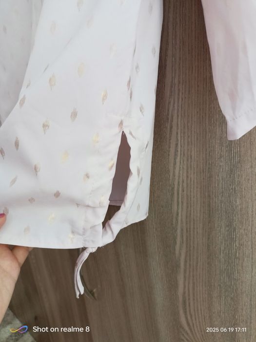 Розова и шарени блузи