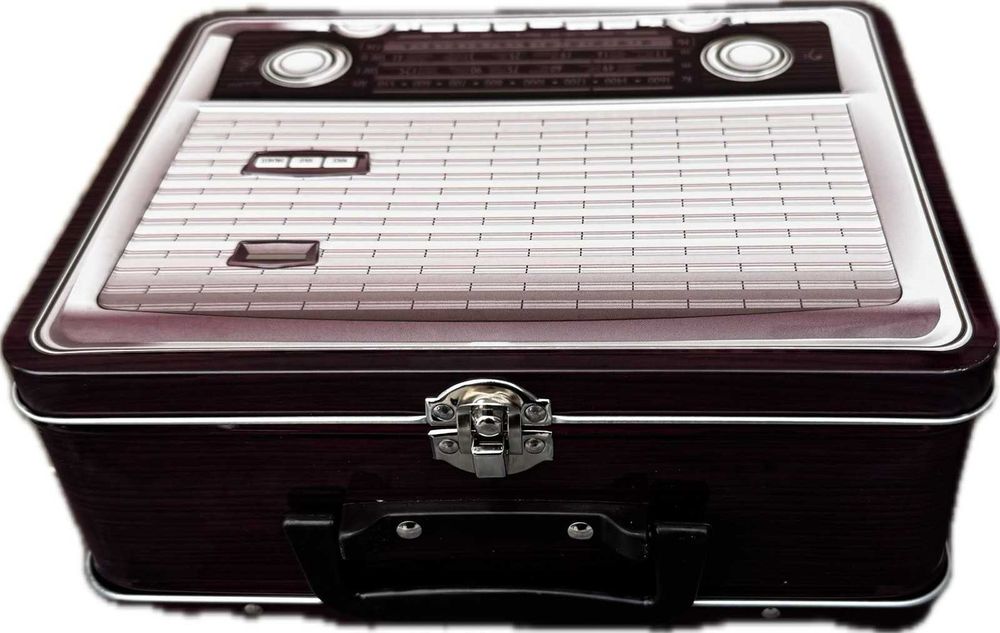 Метална ретро радио кутия за съхранение