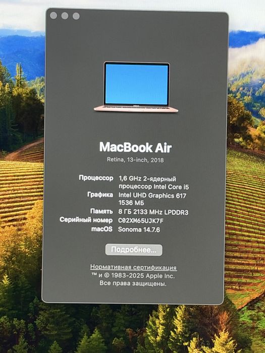 MacBook Air 13 Retina 2018 | Core i5 | 121 GB
