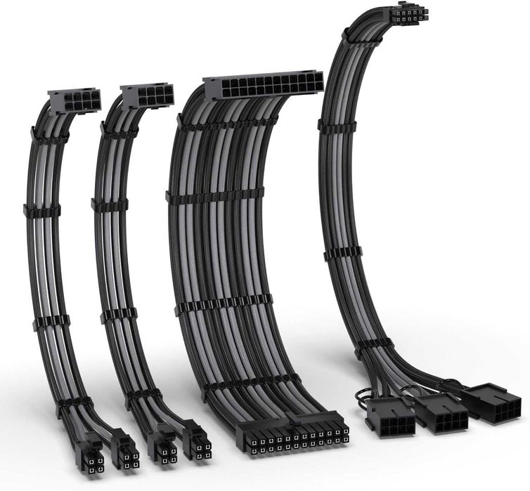 Kit 4 Cablu alimentare extensie PSU sursa PC AsiaHorse 12VHPWR,Pcie5