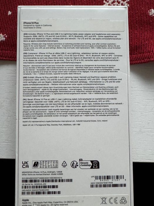 IPhone 14 plus 128 GB